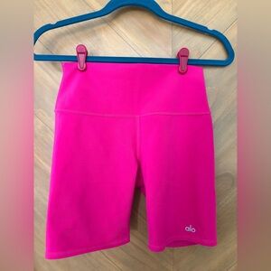 ALO Yoga Fuchsia Bike Shorts